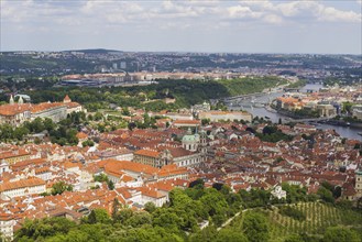 Panorama, Lesser Town, Mala Strana, Old Town, Nove Mesto, Prague, Czech Republic, Europe