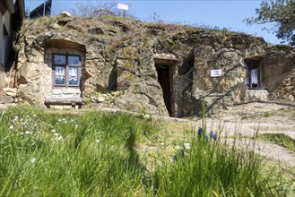 Cave dwelling, Langenstein, Saxony-Anhalt, Germany, Europe