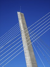 Farris bridge (Farrisbrua), a modern-style suspension bridge, Larvik, Norway, Europe