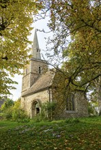 Historic churchyard and church of Saint Peter, Cambridge, Cambridgeshire, England, UK