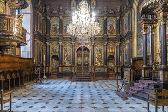 Interior of the Greek Church of the Holy Trinity in Vienna, Austria, Europe