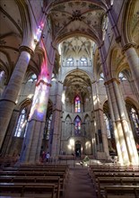 Interior view of the Church of Our Lady. The basilica is part of the UNESCO World Heritage Roman