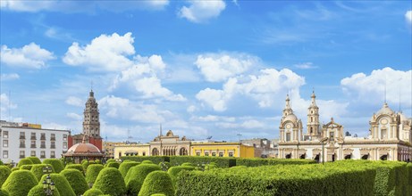 Mexico, Leon, Central city Martyrs Plaza, Plaza Martires, one of the main city tourism attractions,