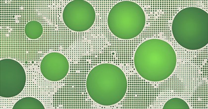 Green halftone pop art background. retro vector illustration, AI generated