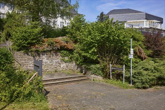 Kneipp spa house and spa garden with sandstone steps in Bad Münstereifel, Eifel, Euskirchen