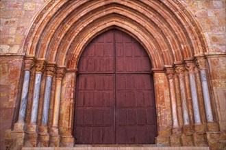 Silves, entrance portal, cathedral, Sé Catedral de Silves, Algarve, Portugal, Europe