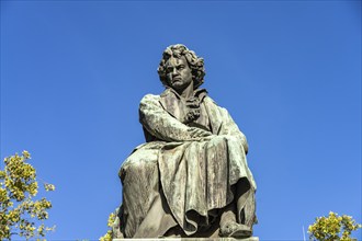 The Beethoven monument on Beethovenplatz, Vienna, Austria, Europe