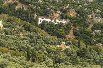 The monastery of the 99 holy fathers near Azogires, Crete, Greece, Europe