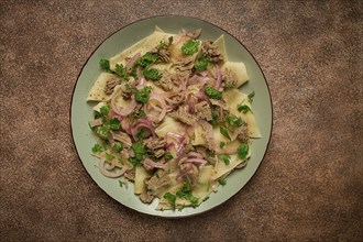 Beshbarmak, Kazakh meat, boiled meat with noodles