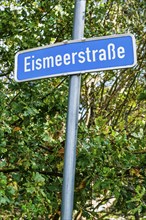 Street sign near Neuholland, Liebenwalde, Brandenburg, Germany, Europe