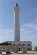 Faro di Leuca, Santa Maria di Leuca lighthouse, Leuca, province of Lecce, Apulia, Salento, Italy,