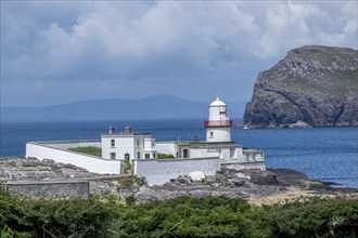 Lighthouse at Cromwell Point, Valentia Island, County Kerry, Ireland, Europe