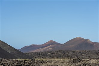 Volcanic mountains on Lanzarote