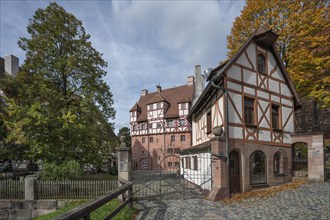 Hallerschloss and Imhofbau, already mentioned around 1200, Kirchenberg 11, Nuremberg-Mögeldorf,