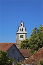 Church tower of St Martin's Church, Protestant church, Church of St Martin, sacred building, place