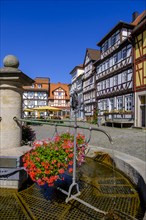 Fountain on the market square, Allendorf district, Bad Sooden-Allendorf, Werratal, Werra-Meißner