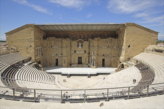 UNESCO Roman theatre, Roman period, antique, tribune, Orange, Vaucluse, Provence, France, Europe