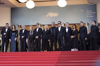 Cannes, France, 21 May 2024: Christophe Honoré, Chiara Mastroianni, Fabrice Luchini, Catherine