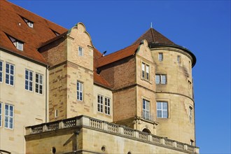 Old Palace Stuttgart from Karlsplatz, former moated palace, princely residence, 14th century seat