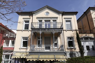 Historic Kavaliershaus at the Grand Ducal Palace, Badenweiler spa town, Black Forest,