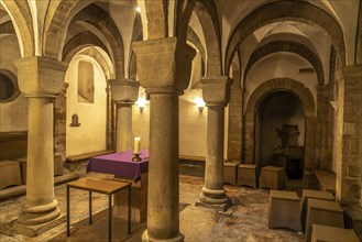 Crypt of St Martin's Basilica in Bingen am Rhein, Rhineland-Palatinate, World Heritage Upper Middle