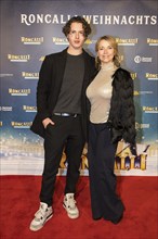 Tina Ruland with son Jahvis Rahmoune at the premiere of the 20th Original Roncalli Christmas Circus