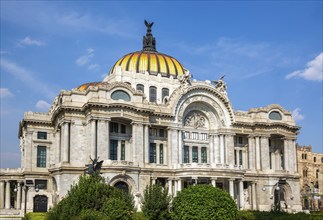 Mexico, Palace of Fine Arts Palacio de Bellas Artes near Mexico City Zocalo Historic Center,