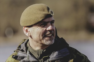 Colonel Jiri Libal, Commander 4th Rapid Deployment Brigade, photographed during the military