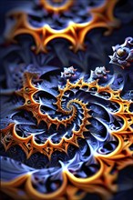 Abstract illustration of fractal patterns found in nature representing the application of