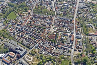 Pritzwalk, aerial view, Brandenburg