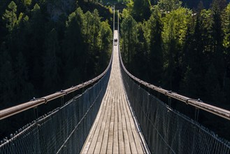 Suspension bridge in Ernen, hike, fear of heights, vertigo, courage, path, overcoming, therapy,