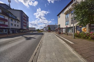 Bus station Bus platform 5 on Martin-Luther-Straße in Datteln, Ruhr area, Recklinghausen district,