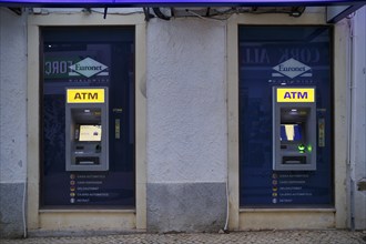 ATM, Automated Teller Machine, Euronet, Old Town, Lagos, Algarve, Portugal, Europe