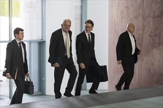 Winfried Kretschmann (Minister President of Baden-Württemberg) in front of the consultations at the