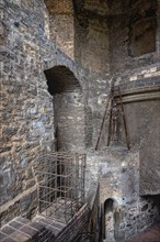 Prague Castle, Medieval metal Torture cage in the Daliborka tower, Prague, Czech Republic, Europe