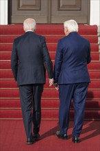 Joe Biden (46th President of the United States) is received by Frank-Walter Steinmeier (President