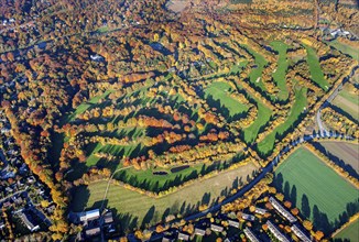 Wentorf-Reinbeker Golf Club, 18 hole, golf course, Sachsenwaldes, golf, sport, forest, autumn,