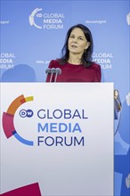 Annalena Bärbock (Alliance 90/The Greens), Federal Foreign Minister speaks at the Global Media