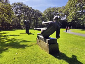 Sculpture park with a sculpture by Aristide Maillol, classical modernism, De Hoge Veluwe National