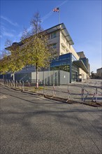 Embassy of the USA with American flag in Berlin, capital, independent city, federal state Berlin,