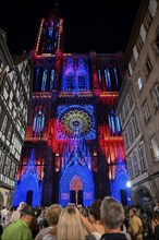 Illumination of the Cathédrale Notre Dame de Strasbourg, Strasbourg Cathedral, Unesco World