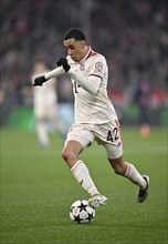 Jamal Musiala FC Bayern Munich FCB (42) Action on the ball, Champions League, Allianz Arena,