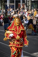 Participants dressed up as jesters from the guest canton of Schwyz, jesters' symposium of the