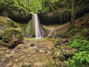 Schwarzenbach Waterfall, Baar, Canton Zug, Switzerland, Europe