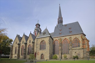 Gothic St Mark's Church built in the 14th century, Butzbach, Wetterau, Hesse, Germany, Europe