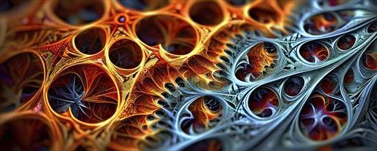 Abstract illustration of fractal patterns found in nature representing the application of