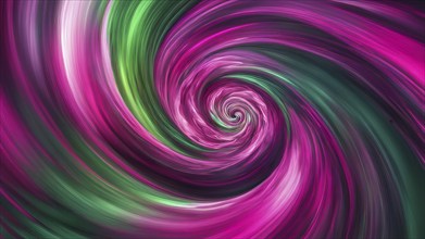 Abstract digital art capturing the essence of a swirling tunnel in vibrant colors in dynamic