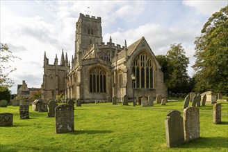 Church and churchyard of Saint Peter and Saint Paul, Northleach, Gloucestershire, England, UK