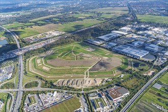 Aerial photo, Feldhofe, harbour silt, dredged material, environmental impact, silt, environment,