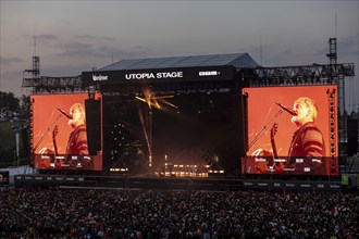 Adenau, Germany, 7 June 2024: Queens of the Stone Age play at Rock am Ring. The festival takes